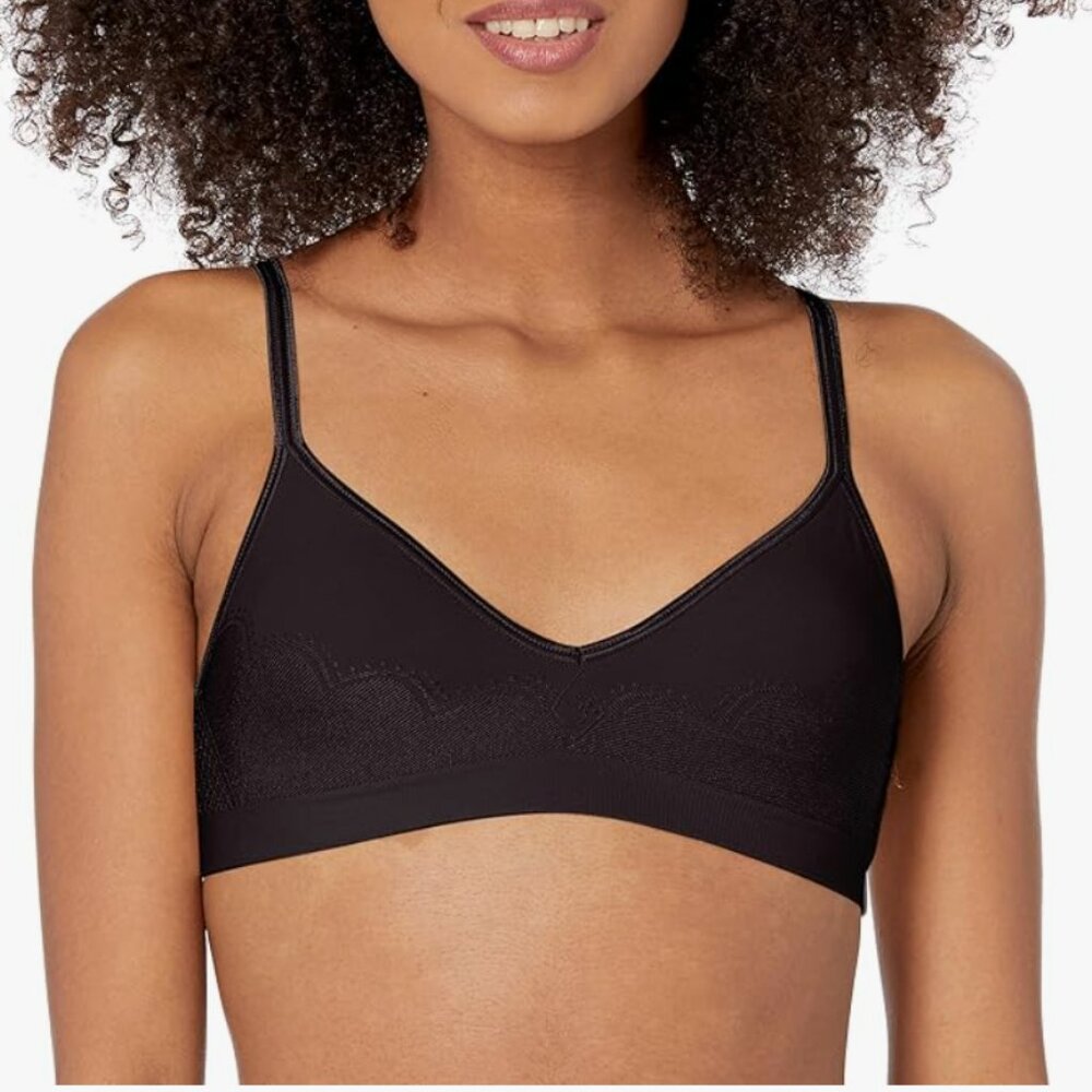 Hanes Ultimate Wireless Seamless Bra, Comfy Fit Padded Bra with Comfort Band